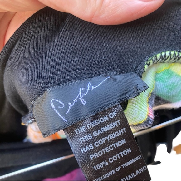 Profile NWT Wearable Art Graphic Colorful Patchwork Skirt I Size: S - Picture 2 of 13